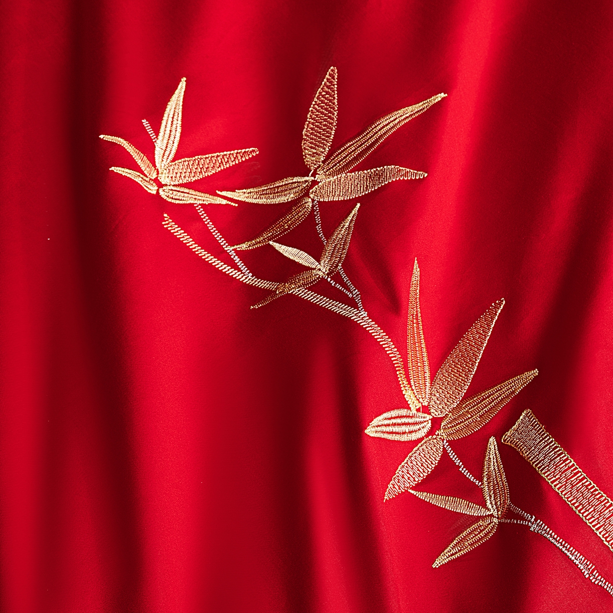 91家纺网 家纺一手货源 找家纺 柏拉图 2026新款长绒棉纯棉贡缎全工艺刺绣婚庆四件套多件套 百子祥瑞