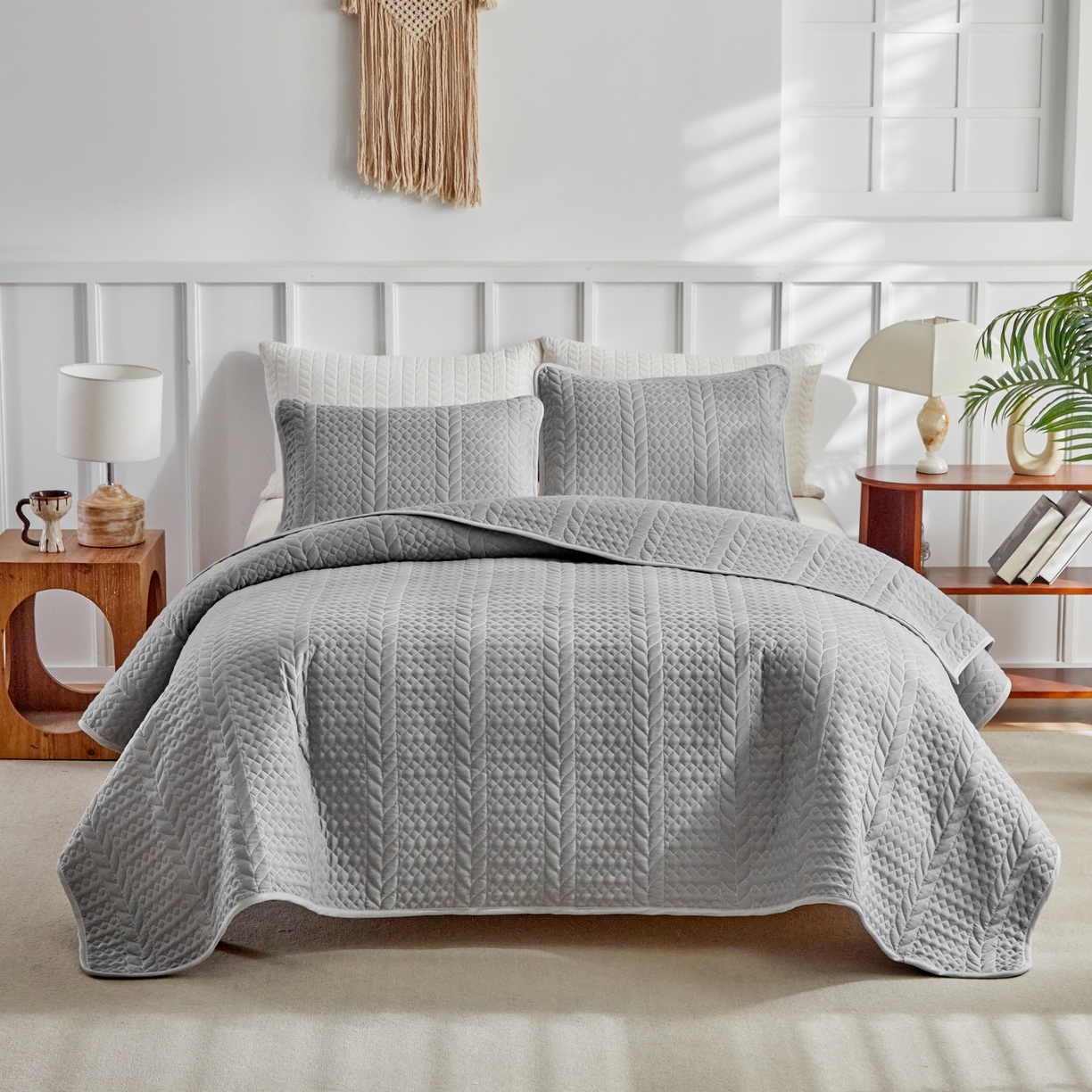 91家纺网 家纺一手货源 找家纺 （总）温宁 2026年素色床盖三件套 国外薄被第一批--丰收  跨境，外贸，亚马逊，shein，temu