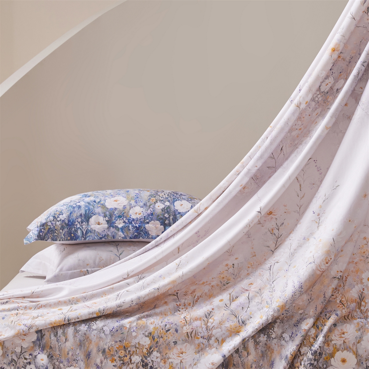 91家纺网 家纺一手货源 找家纺 舒慕家纺 2026新款天丝竹纤维凉席 梦娜-桔