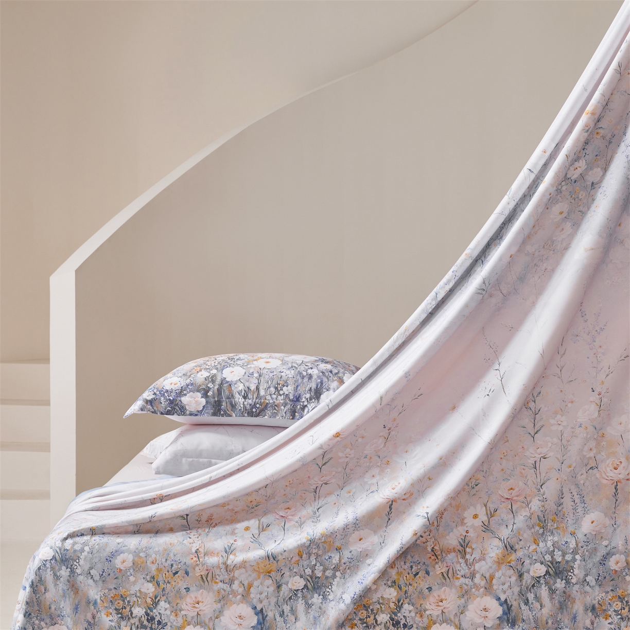 91家纺网 家纺一手货源 找家纺 舒慕家纺 2026新款天丝竹纤维凉席 梦娜-蓝