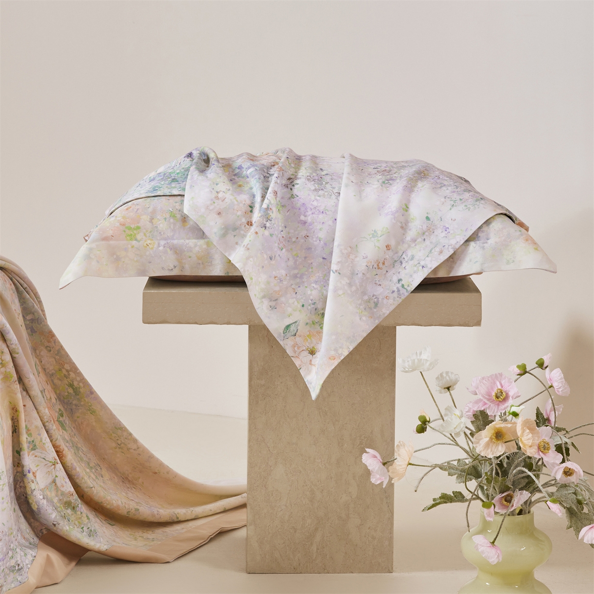 91家纺网 家纺一手货源 找家纺 舒慕家纺 2026新款天丝竹纤维凉席 觅香