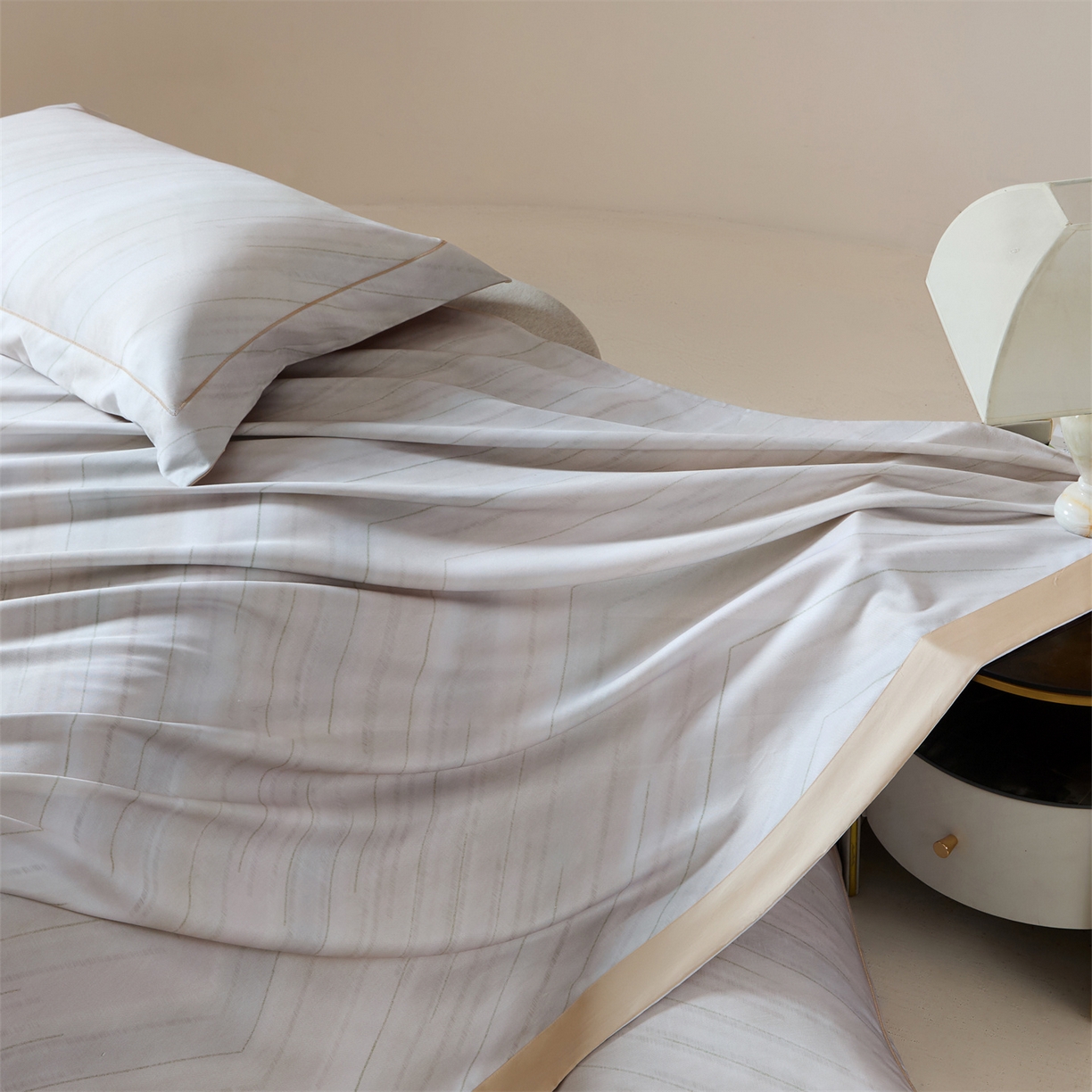 91家纺网 家纺一手货源 找家纺 舒慕家纺 2026新款天丝竹纤维凉席 芊寻