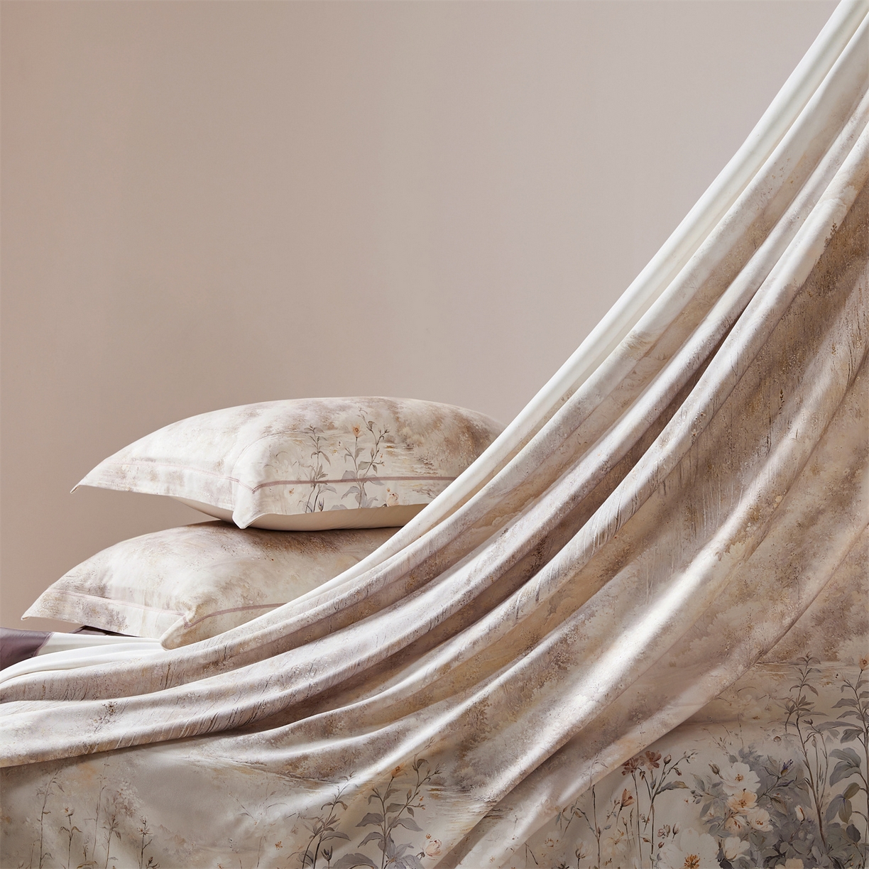 91家纺网 家纺一手货源 找家纺 舒慕家纺 2026新款天丝竹纤维凉席 浅夏-卡其