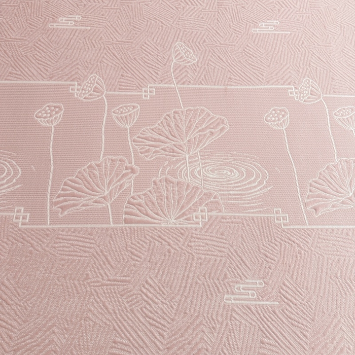 91家纺网 家纺一手货源 找家纺 绒艺席业 2026年新款立体浮雕工艺正宗凉感豆豆席凉席席子-床笠款 豆豆荷塘月色-粉色