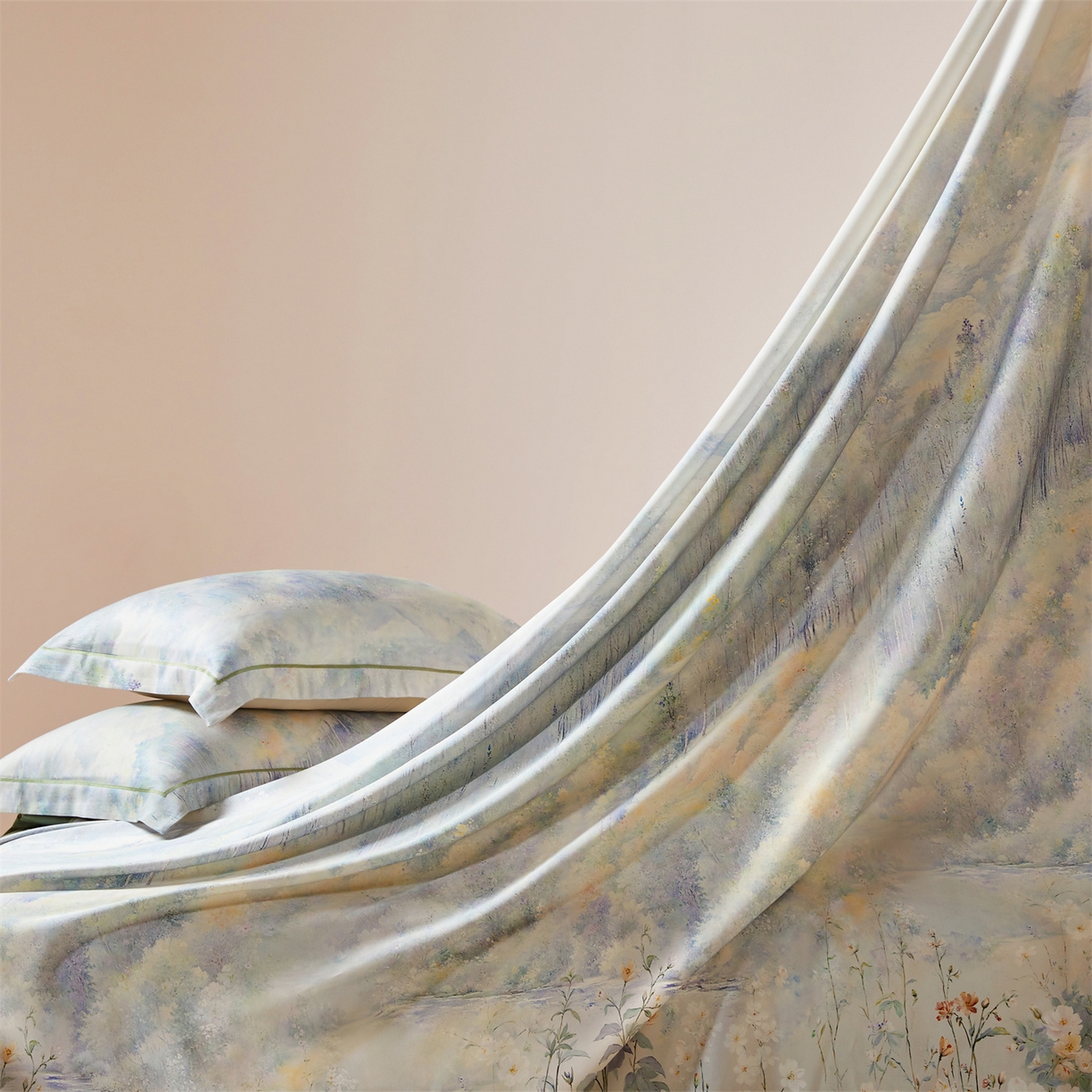 91家纺网 家纺一手货源 找家纺 舒慕家纺 2026新款天丝竹纤维凉席 浅夏-绿