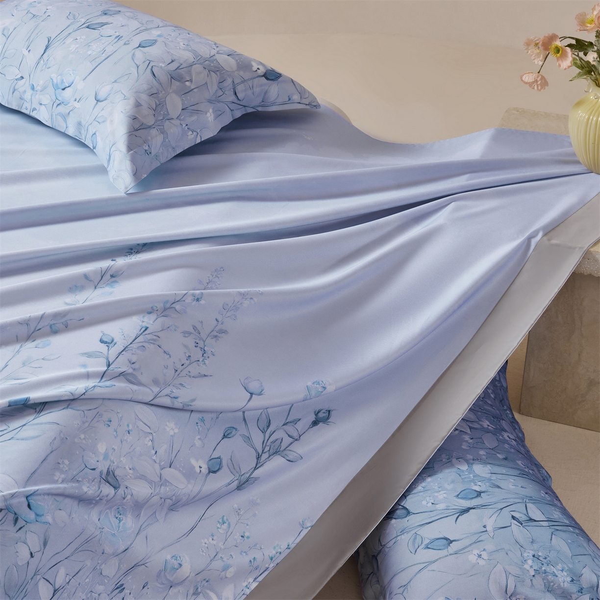 91家纺网 家纺一手货源 找家纺 舒慕家纺 2026新款天丝竹纤维凉席 青韵