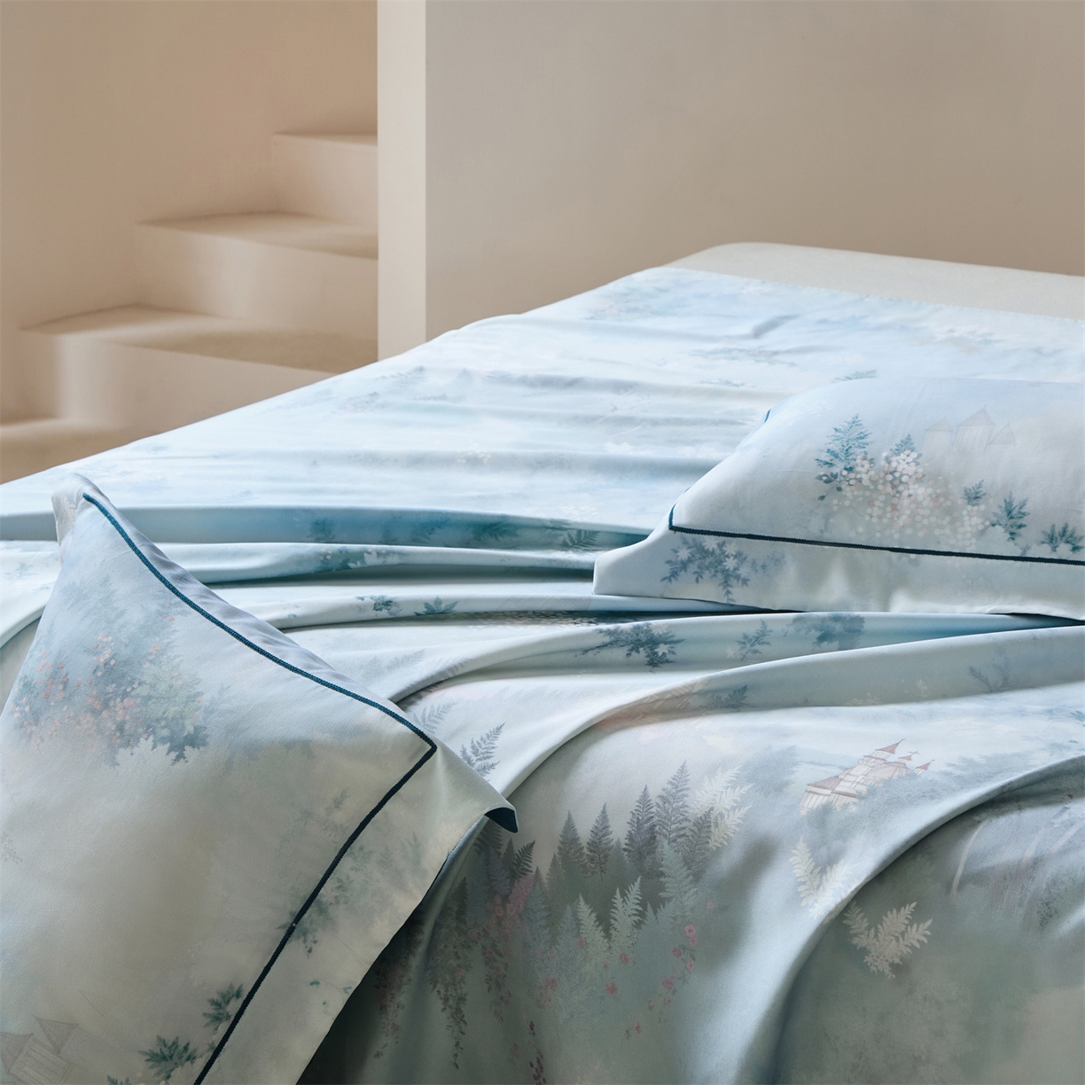 91家纺网 家纺一手货源 找家纺 舒慕家纺 2026新款天丝竹纤维凉席 森境