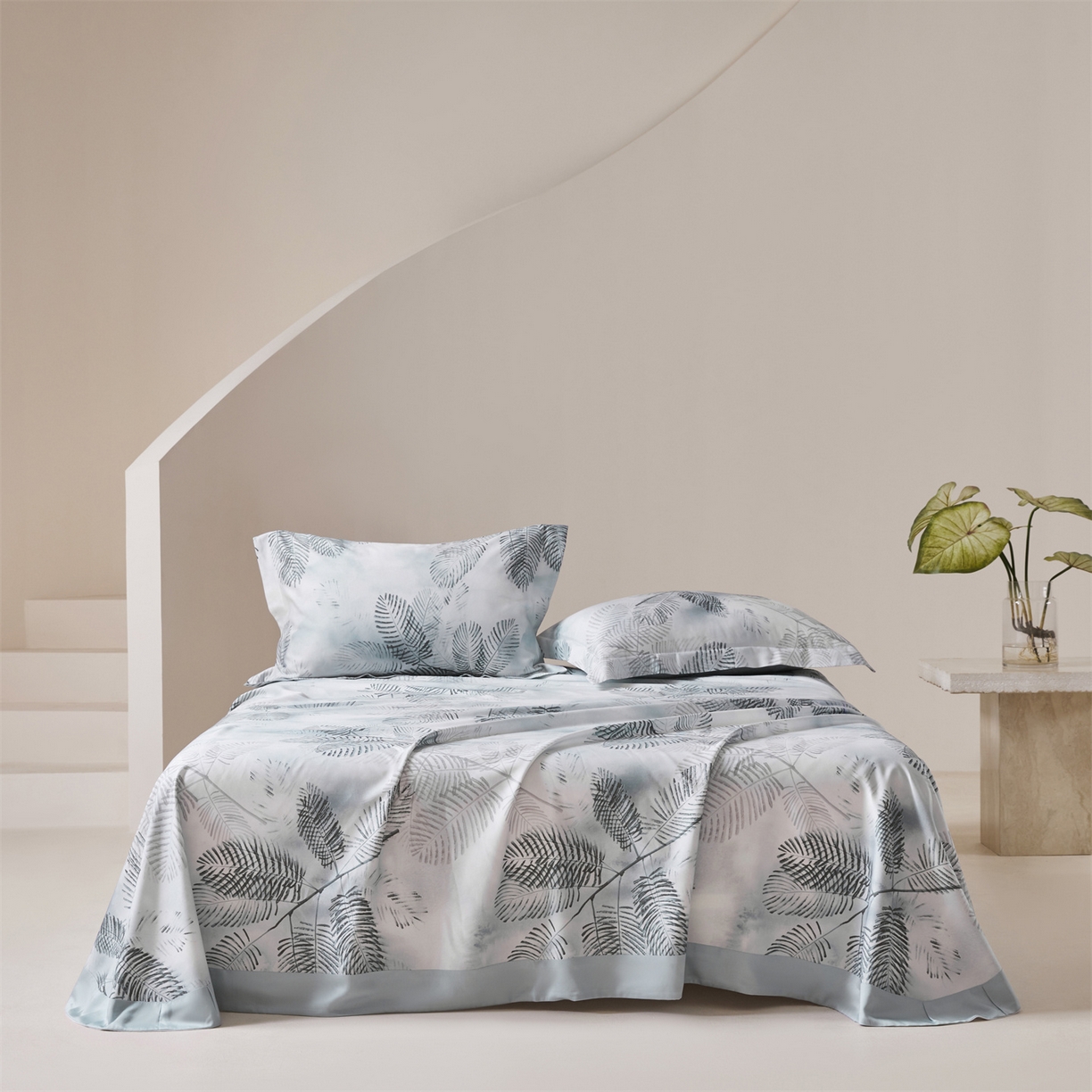 91家纺网 家纺一手货源 找家纺 舒慕家纺 2026新款天丝竹纤维凉席 疏影