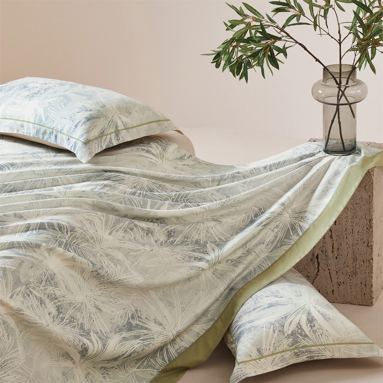 91家纺网 家纺一手货源 找家纺 舒慕家纺 2026新款天丝竹纤维凉席 云梦