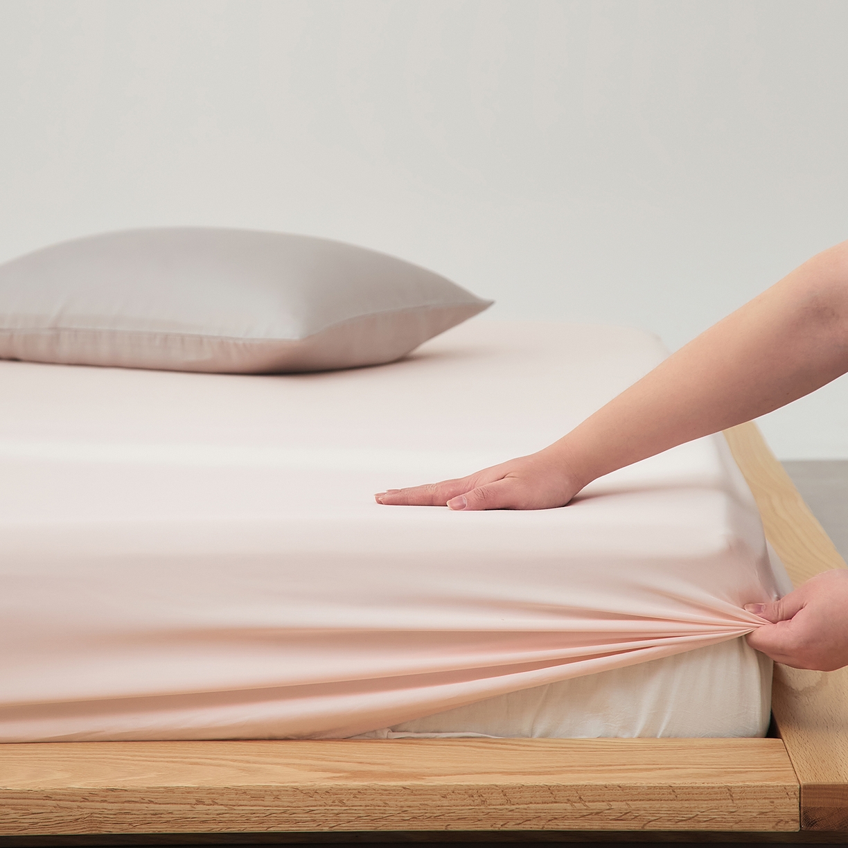 91家纺网 家纺一手货源 找家纺 （总）优彩 2026新款60支兰精天丝单品枕套床单被套床笠系列-单床笠