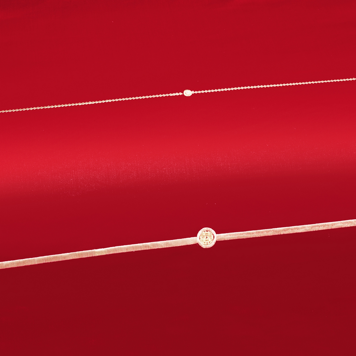 91家纺网 家纺一手货源 找家纺 柏拉图 2026新款长绒棉纯棉贡缎全工艺刺绣婚庆四件套多件套 盛世华妆