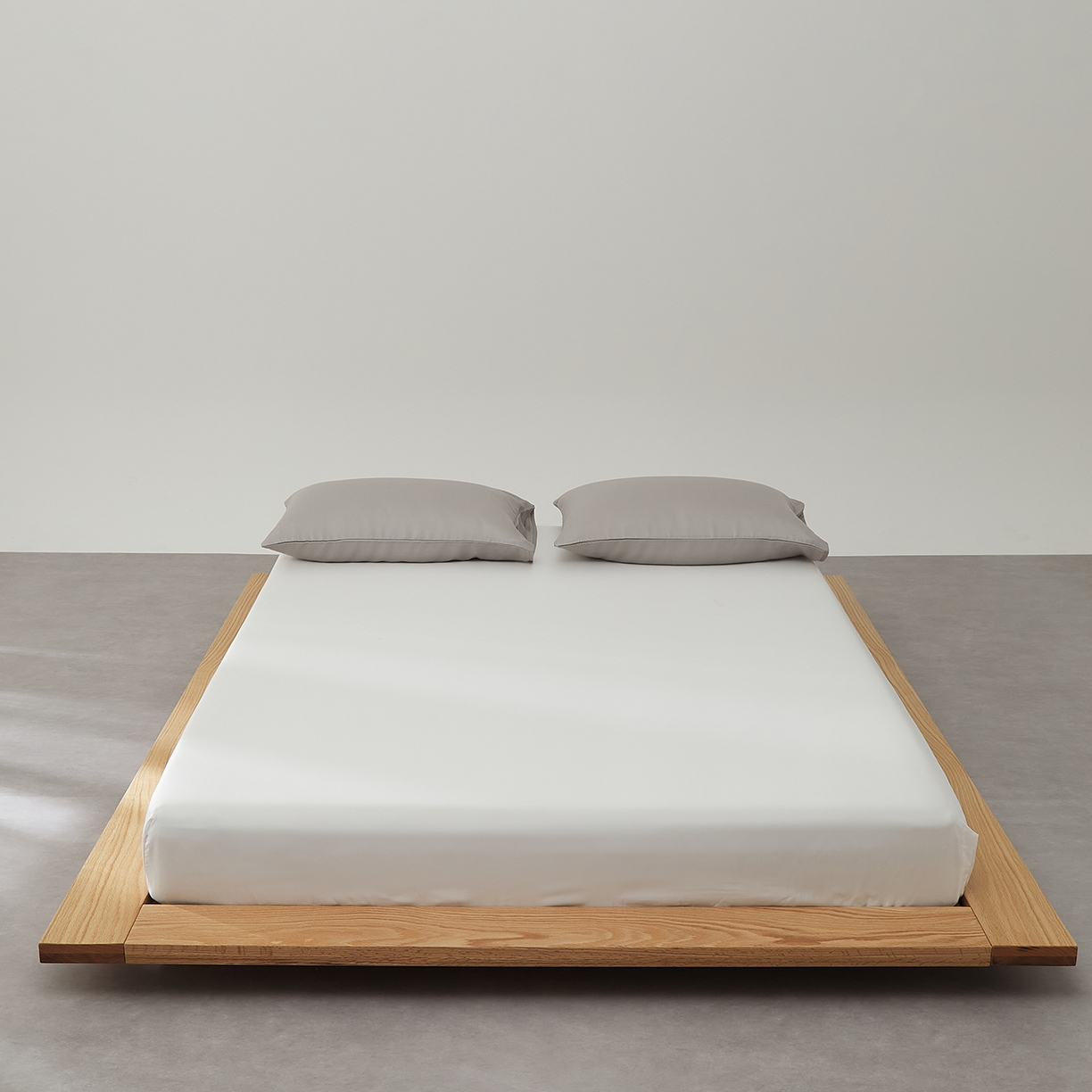 91家纺网 家纺一手货源 找家纺 优彩 2026新款60支兰精天丝单品枕套床单被套床笠系列-单床笠 古董白