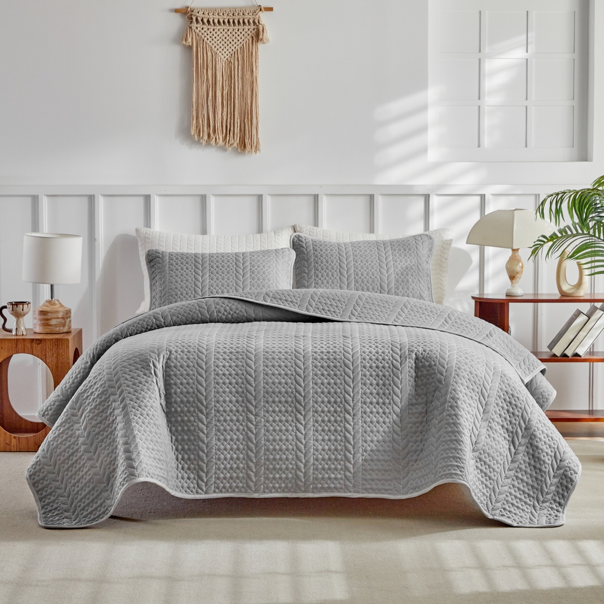 91家纺网 家纺一手货源 找家纺 （总）温宁 2026年素色床盖三件套 国外薄被第一批--丰收  跨境，外贸，亚马逊，shein，temu