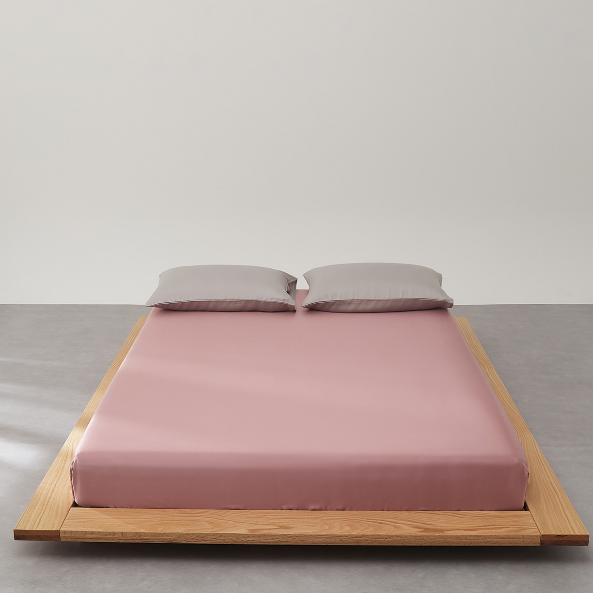 91家纺网 家纺一手货源 找家纺 优彩 2026新款60支兰精天丝单品枕套床单被套床笠系列-单床笠 浆果粉