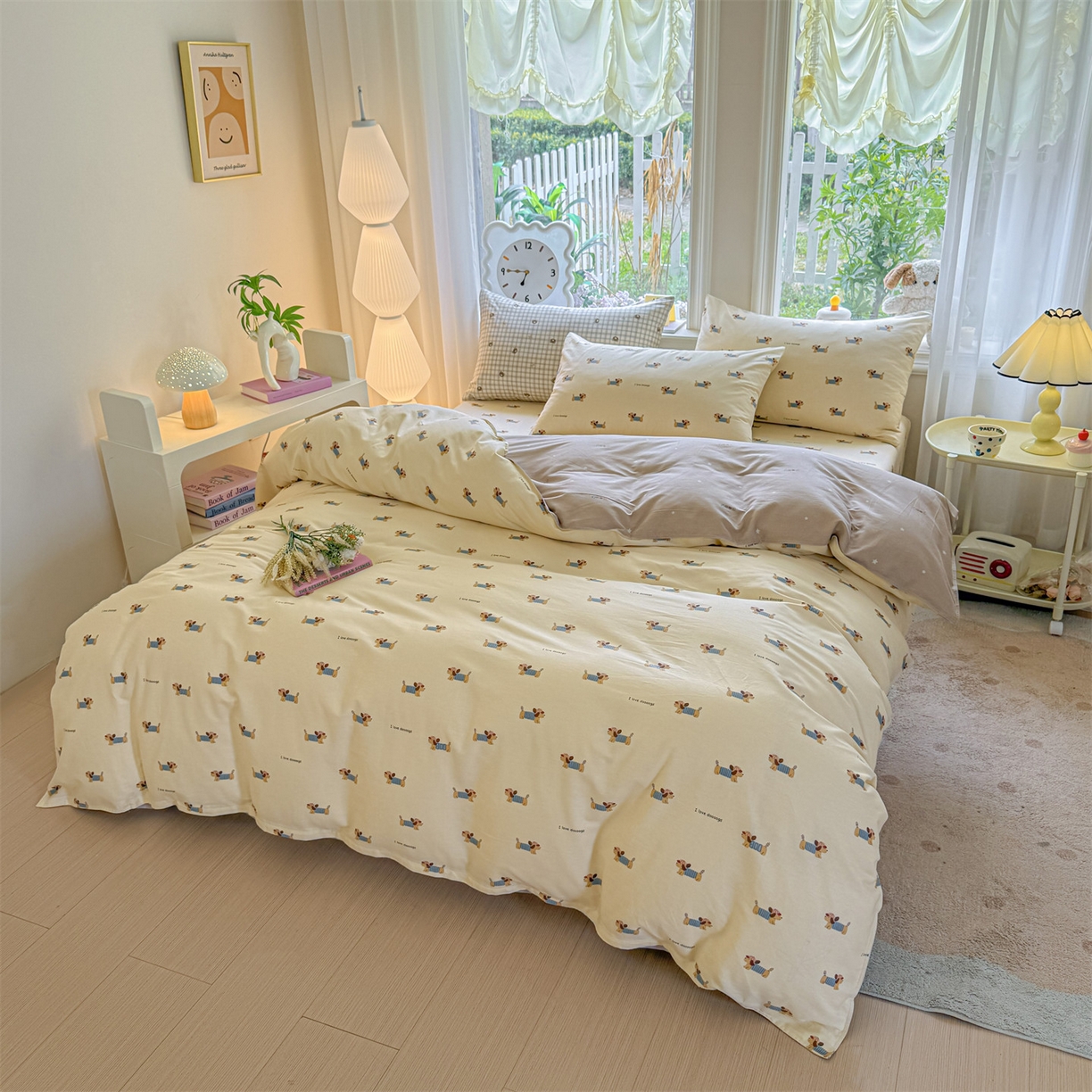 优眠坊 2026春夏新款全棉印花四件套单品系列-单被套（预留缩水率） 克里斯-米-单被套