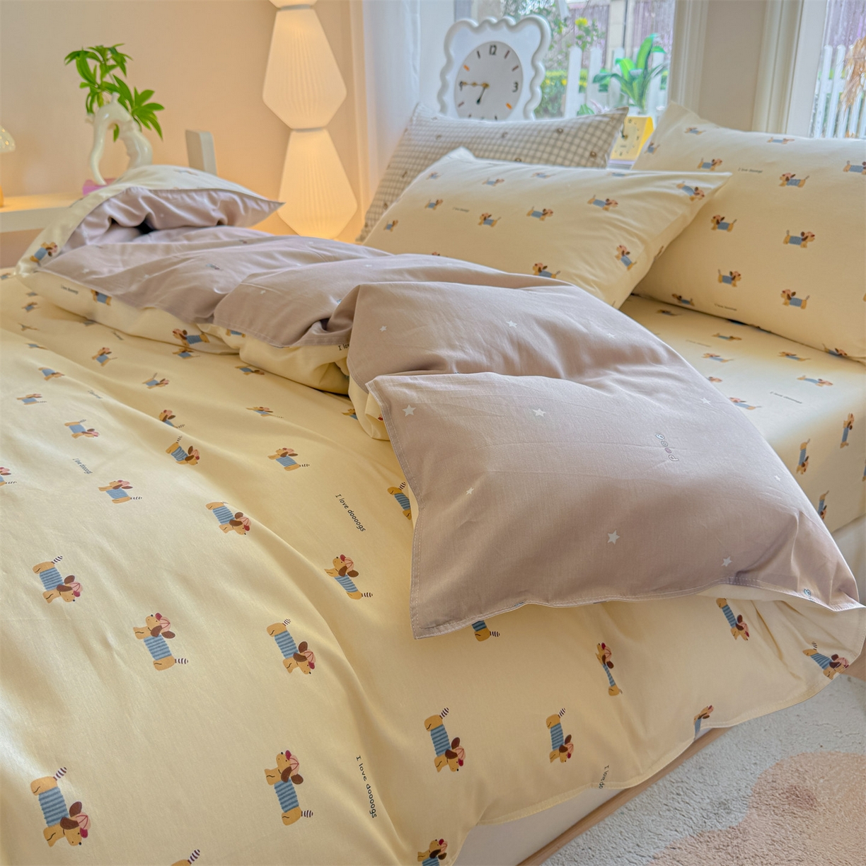 91家纺网 家纺一手货源 找家纺 优眠坊 2026春夏新款全棉印花四件套单品系列-单被套（预留缩水率） 克里斯-米-单被套