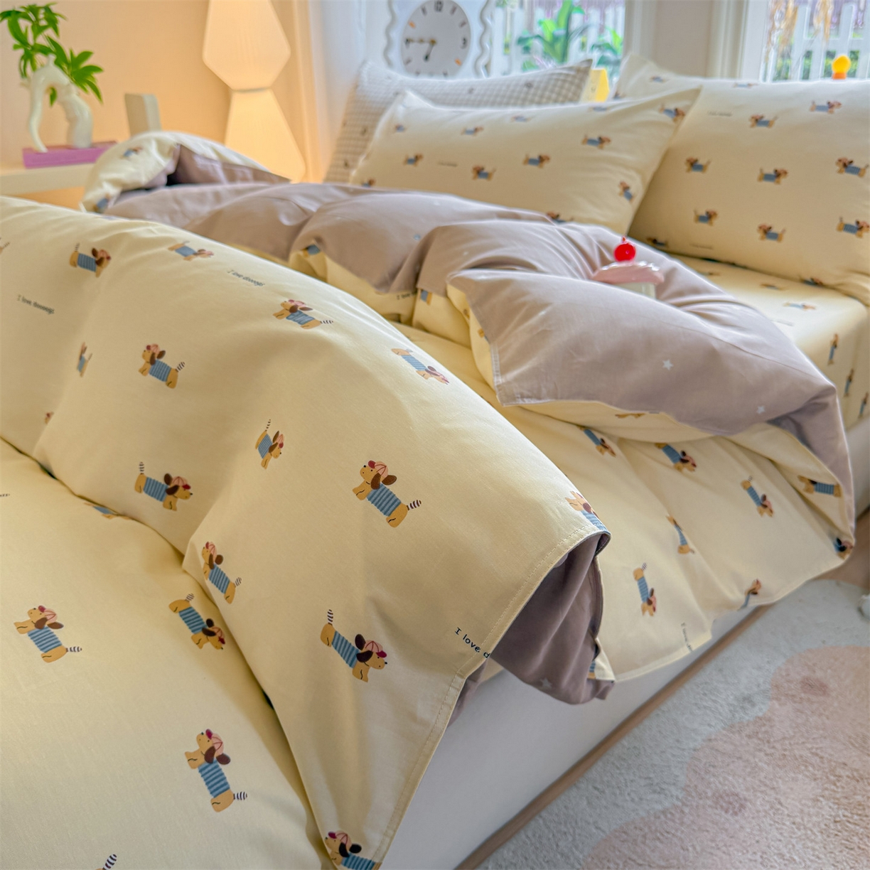 91家纺网 家纺一手货源 找家纺 优眠坊 2026春夏新款全棉印花四件套单品系列-单被套（预留缩水率） 克里斯-米-单被套