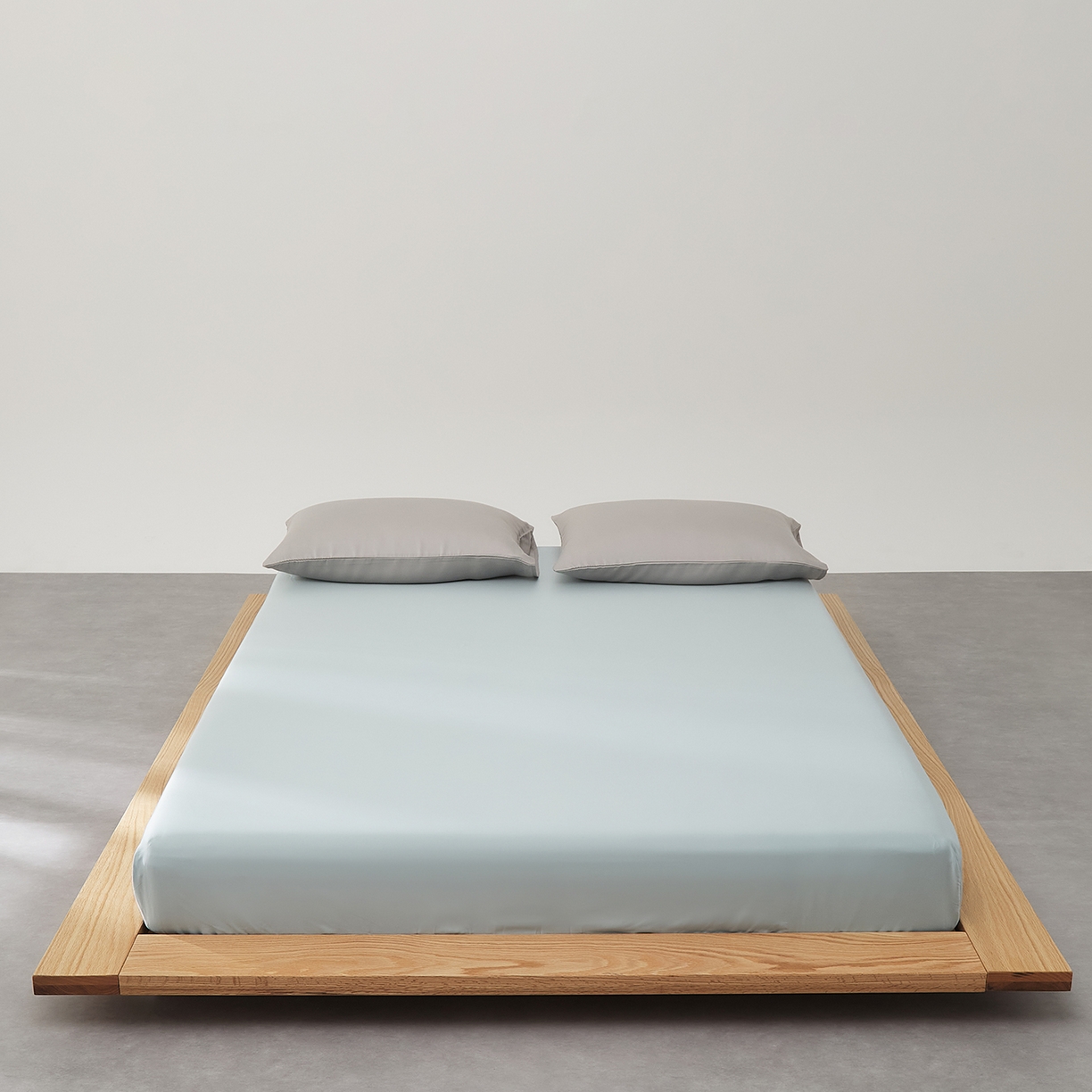 91家纺网 家纺一手货源 找家纺 优彩 2026新款60支兰精天丝单品枕套床单被套床笠系列-单床笠 天水色