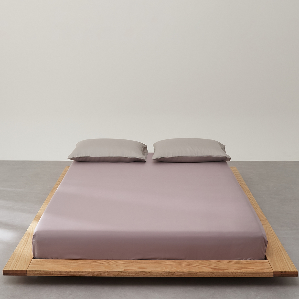 91家纺网 家纺一手货源 找家纺 优彩 2026新款60支兰精天丝单品枕套床单被套床笠系列-单床笠 悠悠紫