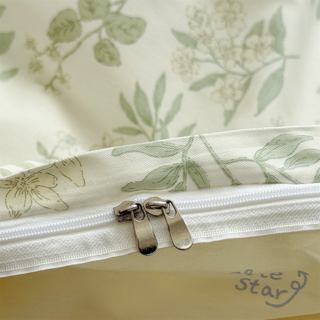 91家纺网 家纺一手货源 找家纺 优眠坊 2026春夏新款全棉印花四件套单品系列-单被套（预留缩水率） 绿茵-单被套