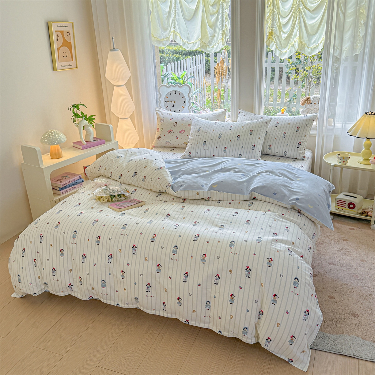 优眠坊 2026春夏新款全棉印花四件套单品系列-单被套（预留缩水率） 少女日记-单被套