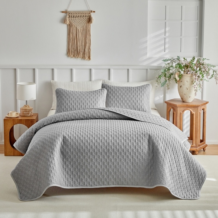 91家纺网 家纺一手货源 找家纺 （总）温宁 2026年素色床盖三件套 国外薄被第一批--箭头  跨境，外贸，亚马逊，shein，temu