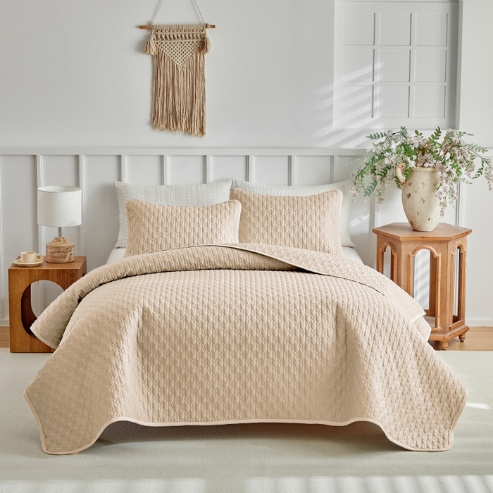 91家纺网 家纺一手货源 找家纺 （总）温宁 2026年素色床盖三件套 国外薄被第一批--箭头  跨境，外贸，亚马逊，shein，temu