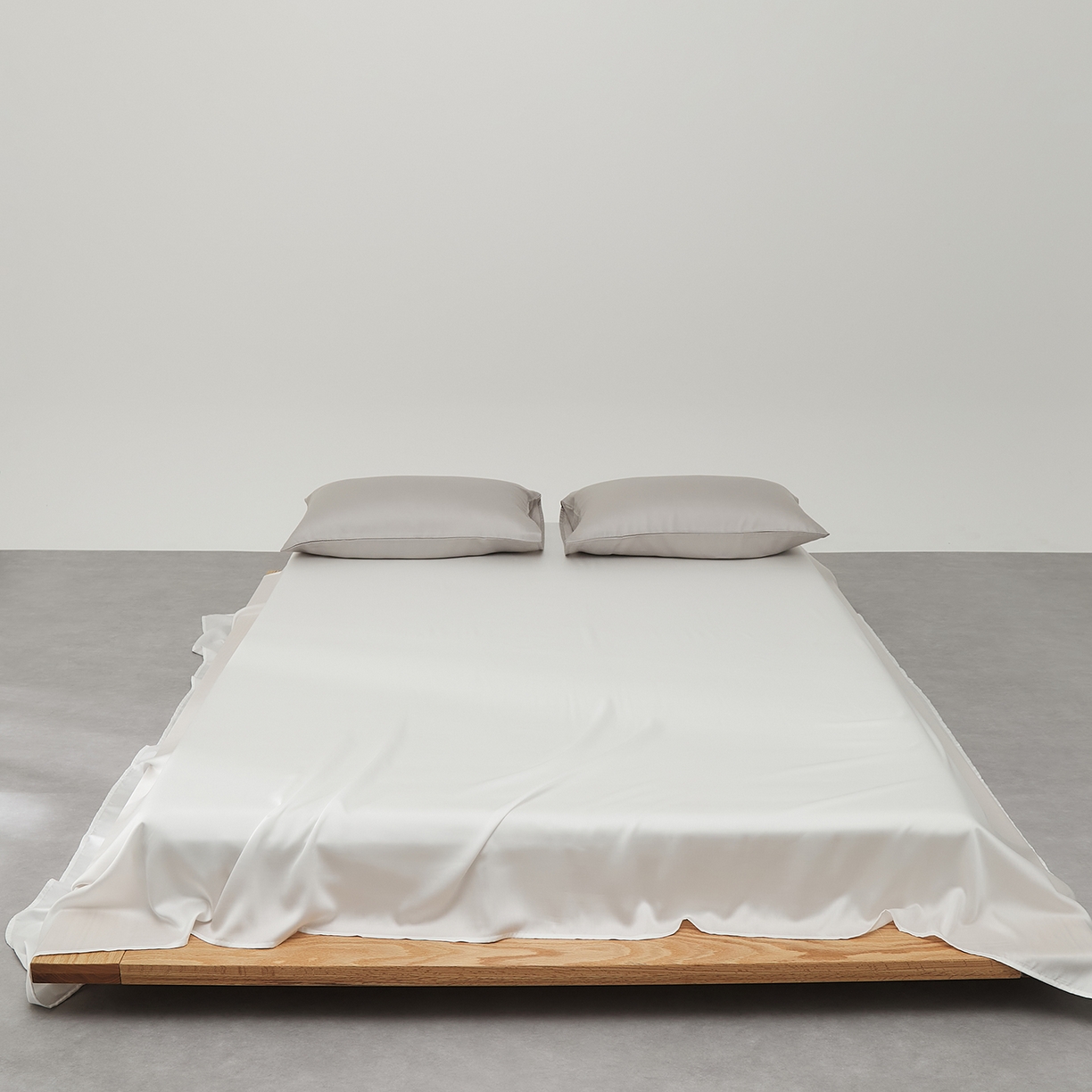 优彩 2026新款60支兰精天丝单品枕套床单被套床笠系列-单床单 古董白