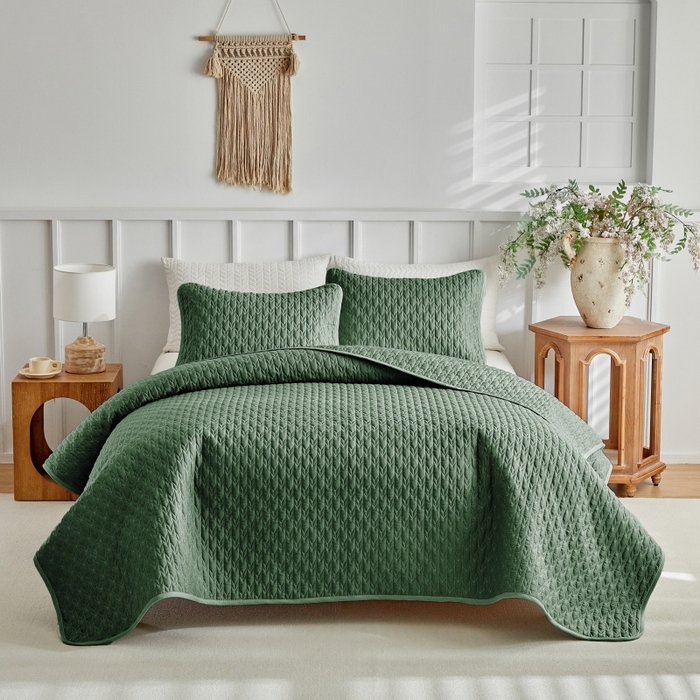 （总）温宁 2026年素色床盖三件套 国外薄被第一批--箭头  跨境，外贸，亚马逊，shein，temu