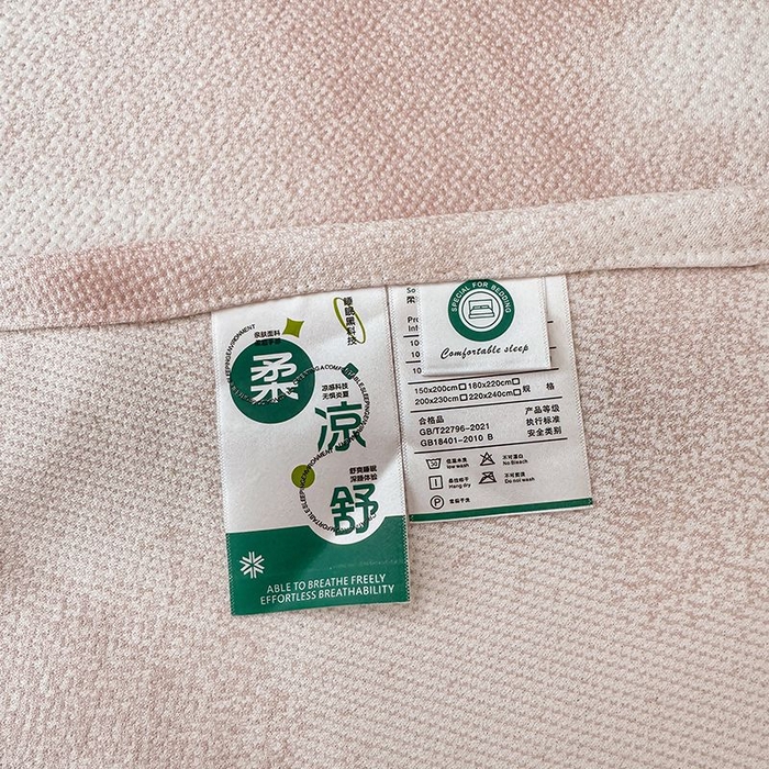 91家纺网 家纺一手货源 找家纺 锦逸家居 2026新款床裙款真PE冰丝凉席 花间密语