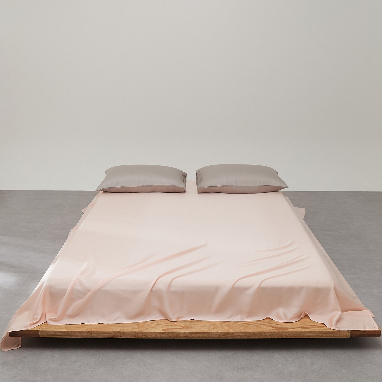 优彩 2026新款60支兰精天丝单品枕套床单被套床笠系列-单床单 海贝粉