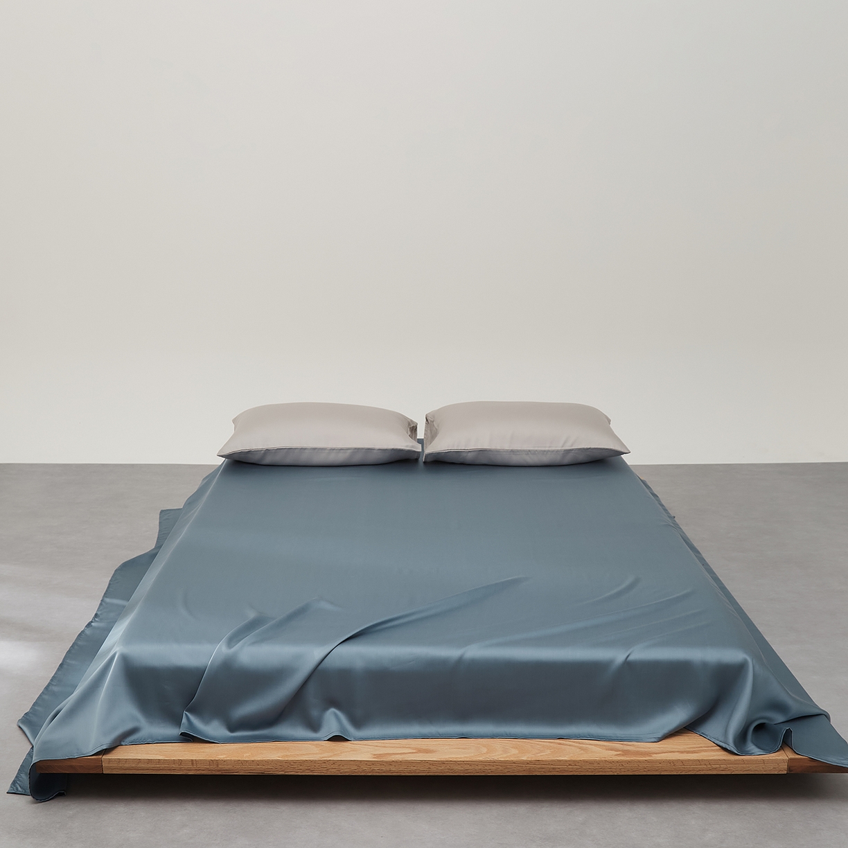 优彩 2026新款60支兰精天丝单品枕套床单被套床笠系列-单床单 黎明蓝