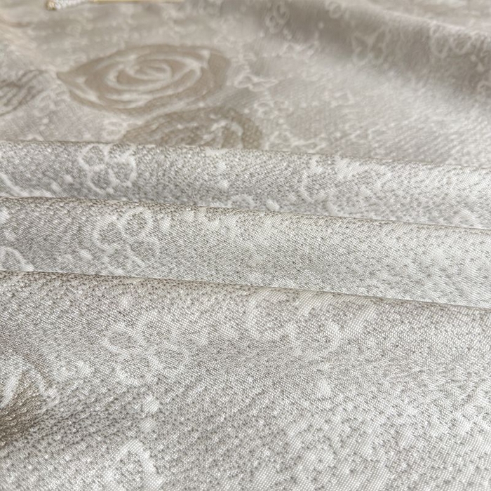 91家纺网 家纺一手货源 找家纺 锦逸家居 2026新款床裙款真PE冰丝凉席 花香丽影-浅灰