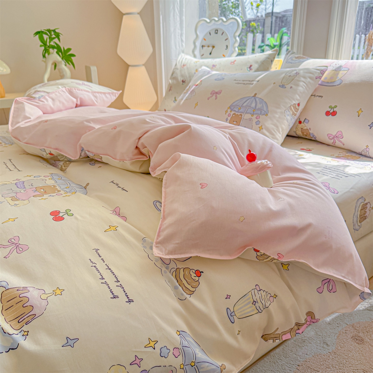 91家纺网 家纺一手货源 找家纺 优眠坊 2026春夏新款全棉印花四件套单品系列-单被套（预留缩水率） 童年趣宝-单被套