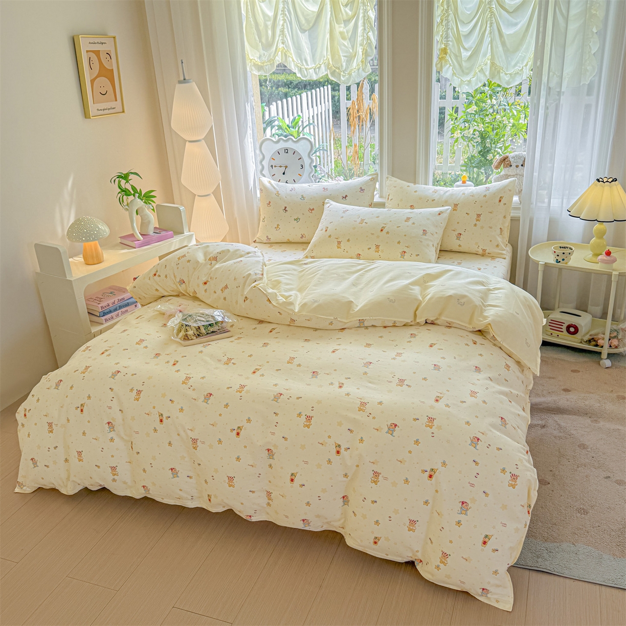优眠坊 2026春夏新款全棉印花四件套单品系列-单被套（预留缩水率） 芝士星星仔-单被套