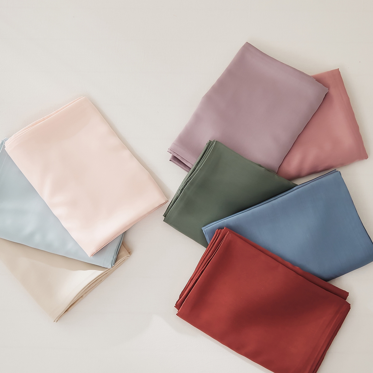 91家纺网 家纺一手货源 找家纺 优彩 2026新款60支兰精天丝单品枕套床单被套床笠系列-单床单 All