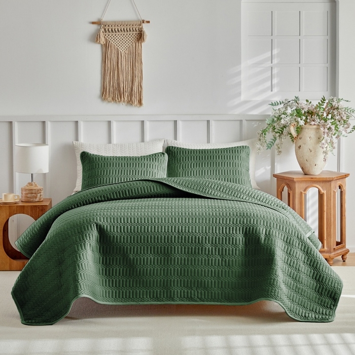 91家纺网 家纺一手货源 找家纺 （总）温宁 2026年素色床盖三件套 国外薄被第一批--麻将  跨境，外贸，亚马逊，shein，temu