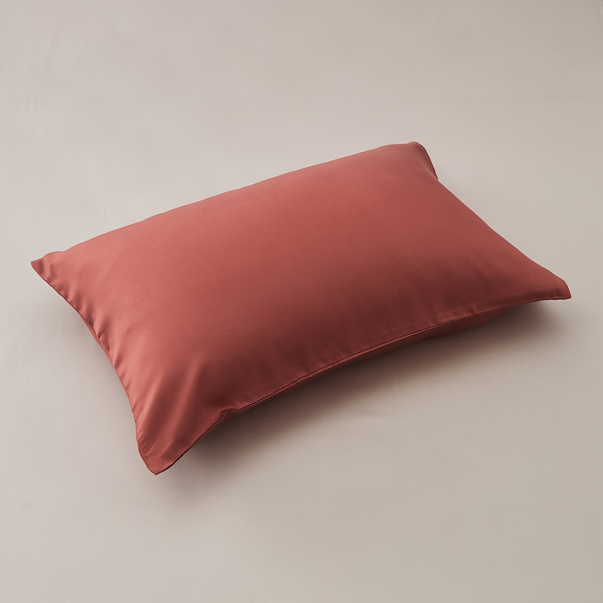 91家纺网 家纺一手货源 找家纺 优彩 2026新款60支兰精天丝单品枕套床单被套床笠系列-单枕套 暖茶色