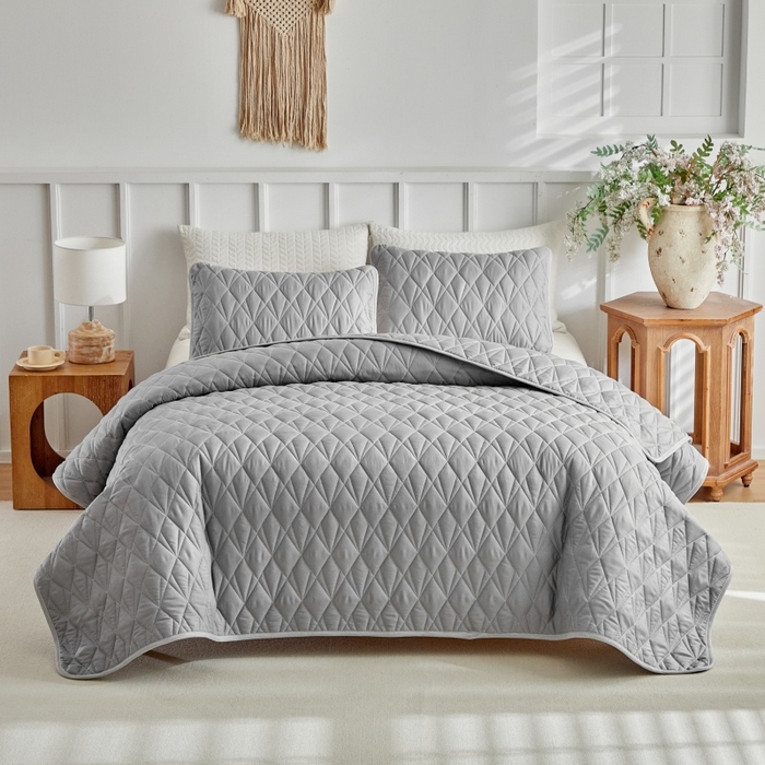 91家纺网 家纺一手货源 找家纺 （总）温宁 2026年素色床盖三件套 国外薄被第一批--砖石  跨境，外贸，亚马逊，shein，temu