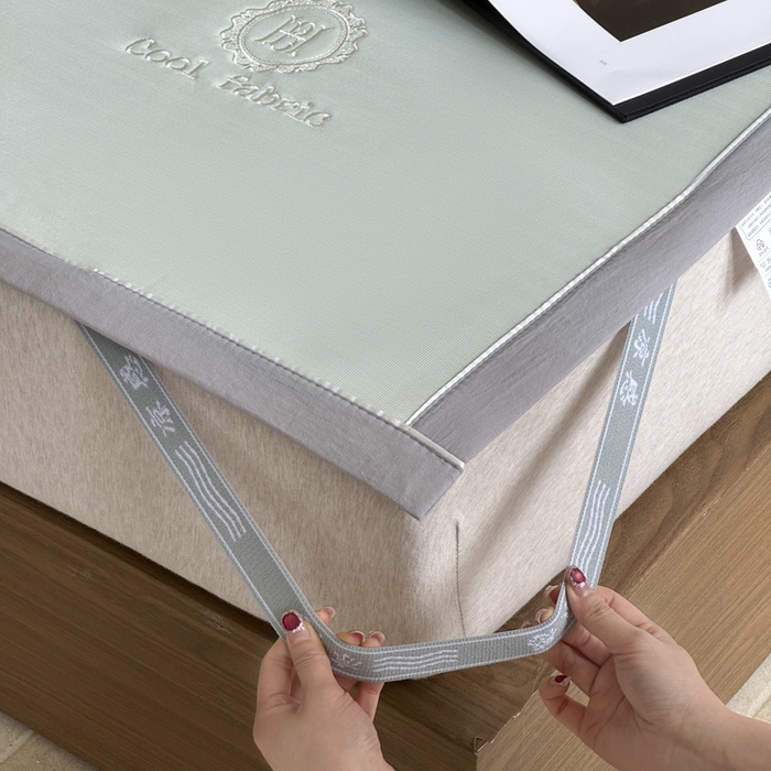 91家纺网 家纺一手货源 找家纺 （总）席佬大 2026新款cool凉感PE肌理纹莫奈冰丝抗菌凉席席子系列