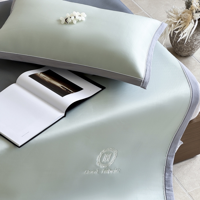 91家纺网 家纺一手货源 找家纺 （总）席佬大 2026新款cool凉感PE肌理纹莫奈冰丝抗菌凉席席子系列