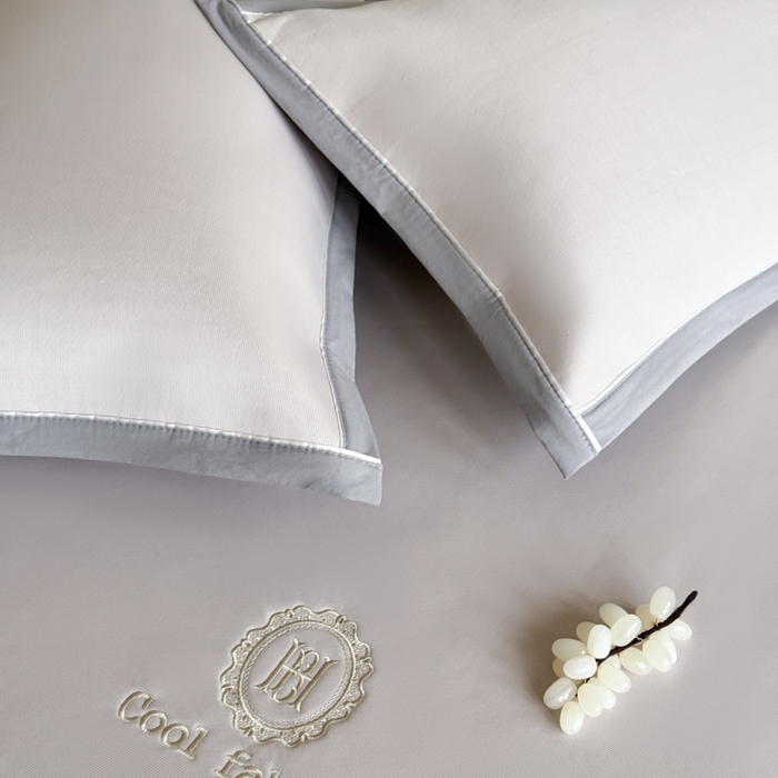 91家纺网 家纺一手货源 找家纺 席佬大 2026新款cool凉感PE肌理纹莫奈冰丝抗菌凉席席子系列 浅紫-床笠款