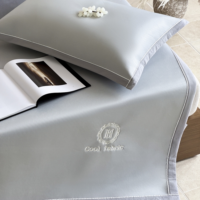 91家纺网 家纺一手货源 找家纺 席佬大 2026新款cool凉感PE肌理纹莫奈冰丝抗菌凉席席子系列 云灰-平席款