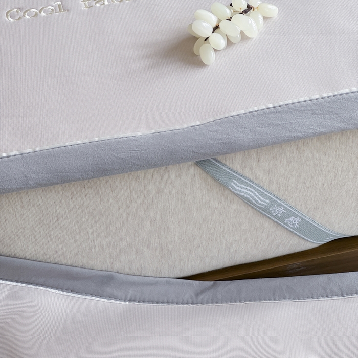 91家纺网 家纺一手货源 找家纺 席佬大 2026新款cool凉感PE肌理纹莫奈冰丝抗菌凉席席子系列 浅紫-平席款