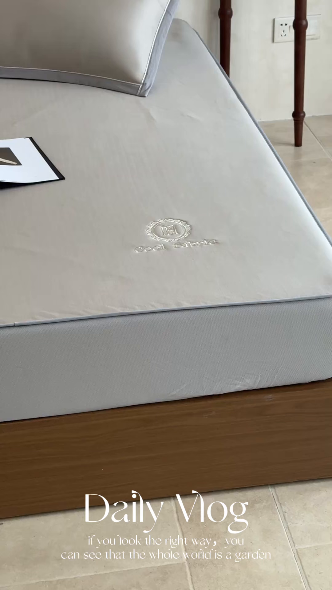 91家纺网 家纺一手货源 找家纺 席佬大 2026新款cool凉感PE肌理纹莫奈冰丝抗菌凉席席子系列 香槟色-床笠款