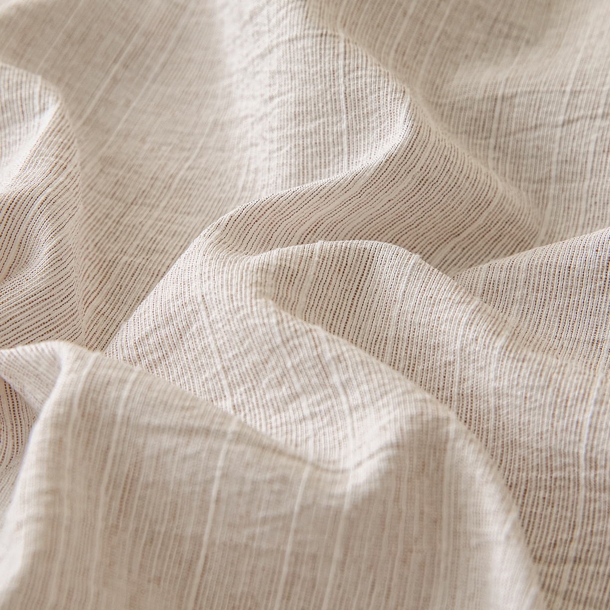 91家纺网 家纺一手货源 找家纺 蓝极人 2026新款提花色织水洗麻床笠 CL烟灰