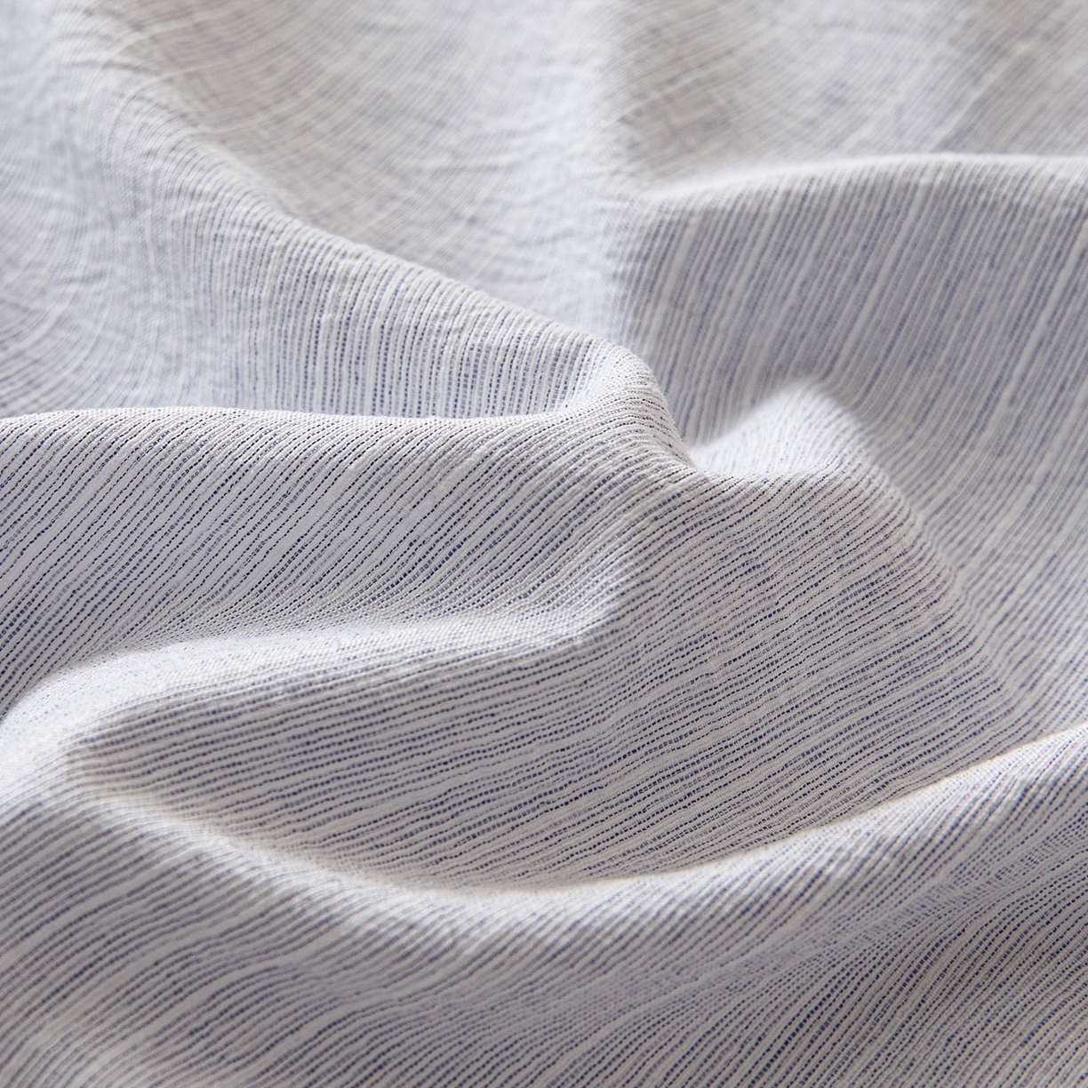 91家纺网 家纺一手货源 找家纺 蓝极人 2026新款提花色织水洗麻床笠 LC牛仔蓝