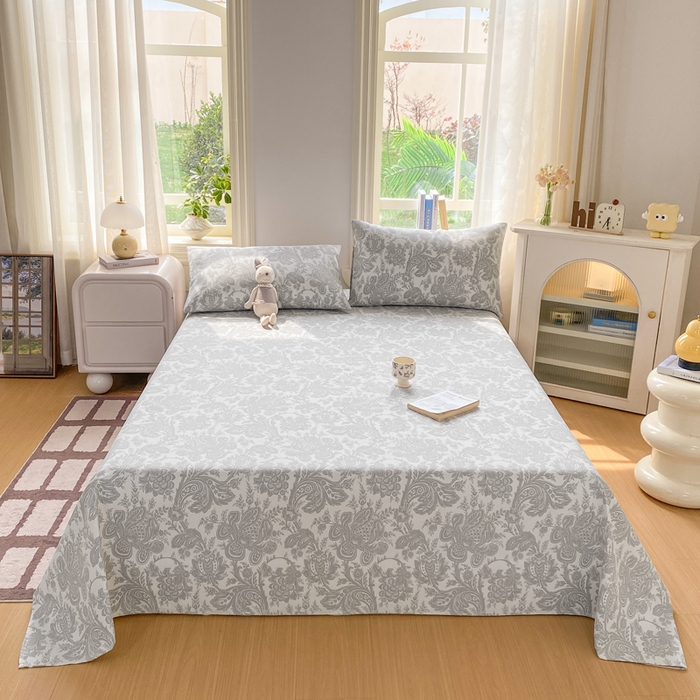 91家纺网 家纺一手货源 找家纺 漫仙阁家纺 2026新款老粗布床单系列 沉香