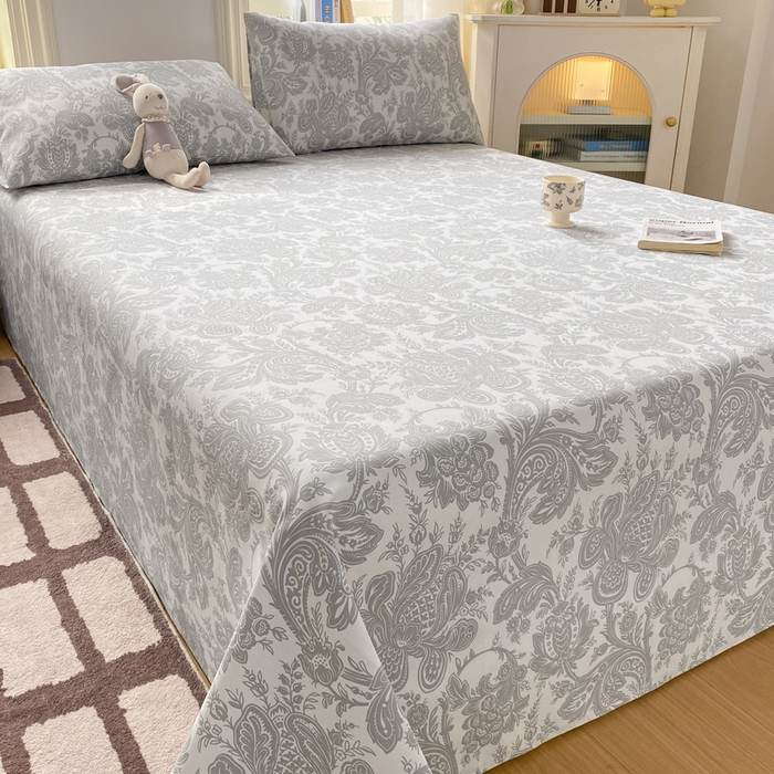 91家纺网 家纺一手货源 找家纺 漫仙阁家纺 2026新款老粗布床单系列 沉香