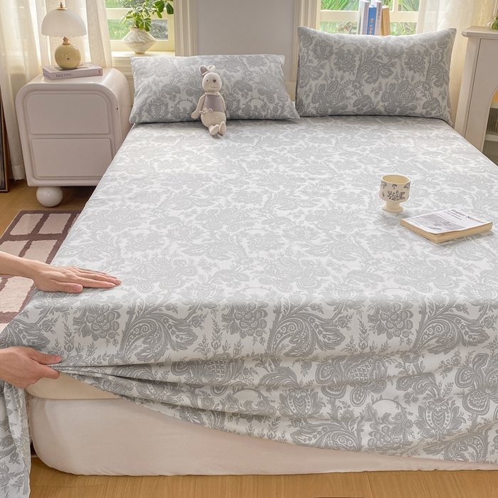 91家纺网 家纺一手货源 找家纺 漫仙阁家纺 2026新款老粗布床单系列 沉香